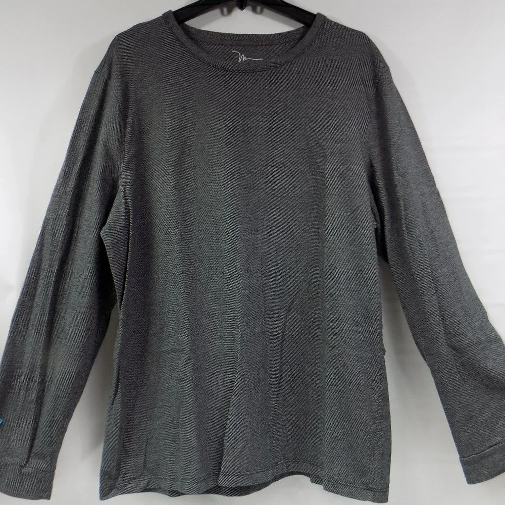 Marc Anthony Grey Long Sleeve Crew Neck Slim Fit Size XXL - Picture 1 of 6